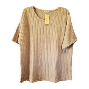 Ekouver Shirt And Shorts Set Womens Size Xxl Gray Poly Spandex Mix